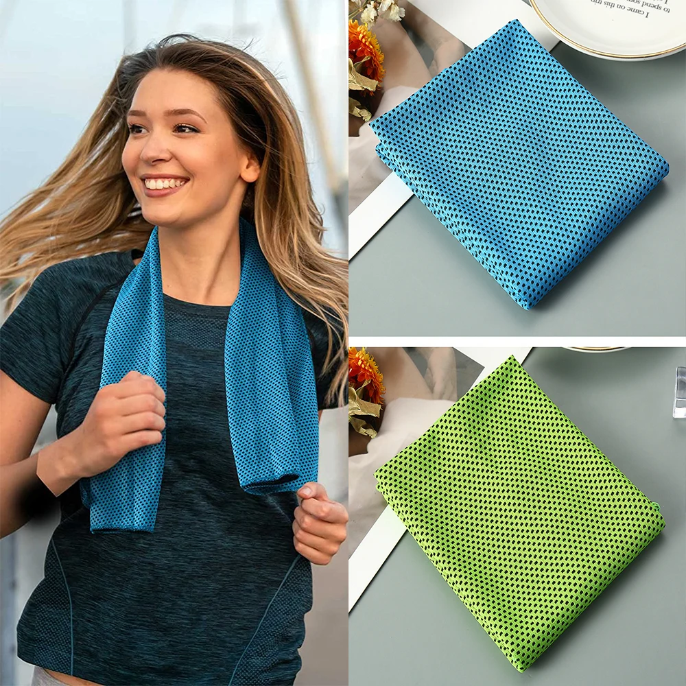 

1 Pcs Rapid Cooling Sports Towel Quick Dry Cold Fabric Towels For Yoga Running Gym Workout Sweat Soft Lightweight Travel Towel