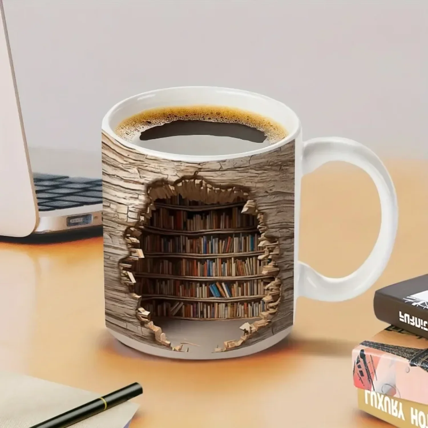 1 шт. 3D книжная полка кофейная кружка керамические кофейные чашки для воды с