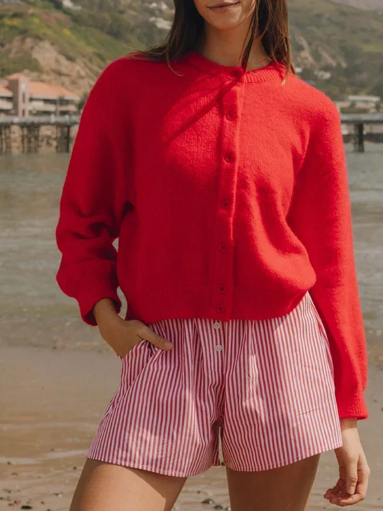 Свитер Yaminiya с открытой строчкой Y2k осенний свитер на пуговицах Ralph Laurent женские