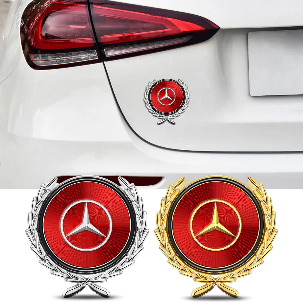 Новый автомобильный значок декоративная наклейка на боковое крыло для Mercedes Benz AMG