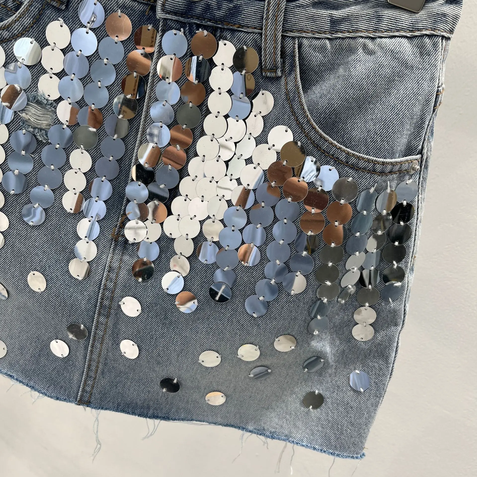 Черная юбка Облегающая джинсовая в Корейском стиле Новинка лета 2024 модные