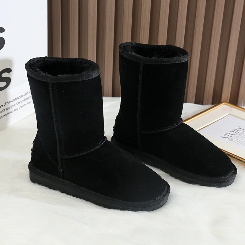 Женские ботинки для снежной погоды новая Красная Зимняя Свадебная обувь на