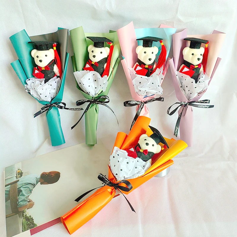 Милый Медведь Украшение Для Подарка На Выпускной Мультяшная Плюшевая Игрушка В