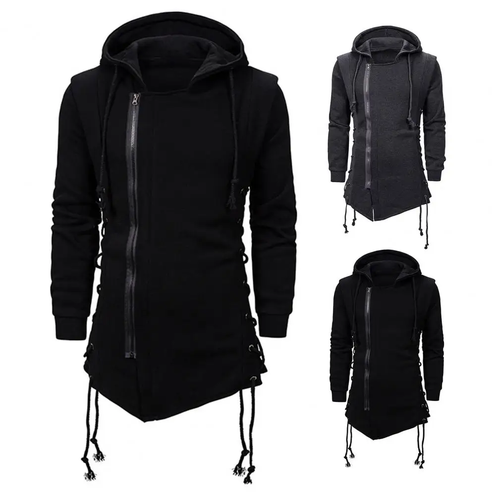 

Hoodie Hat Quick Drying Soft Loose Zipper Men Jacket Men Jacket for Outdoor