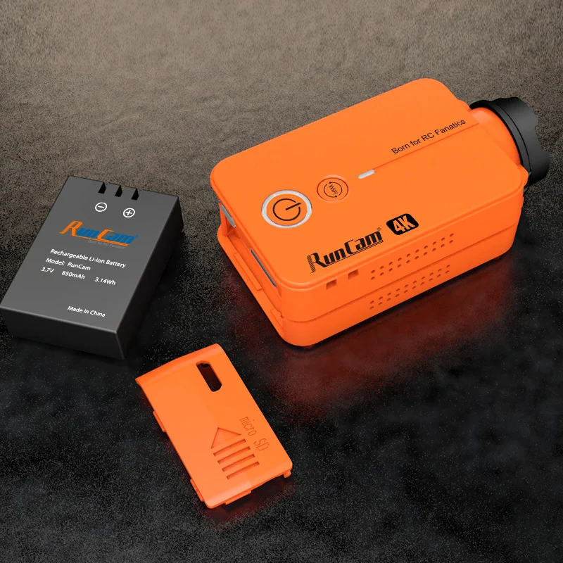 

RunCam2 4K HD FPV Sports Action Long Range Drone Camera Wing Video Recorder For Quadcopter Accessories 4K@30fps MP4