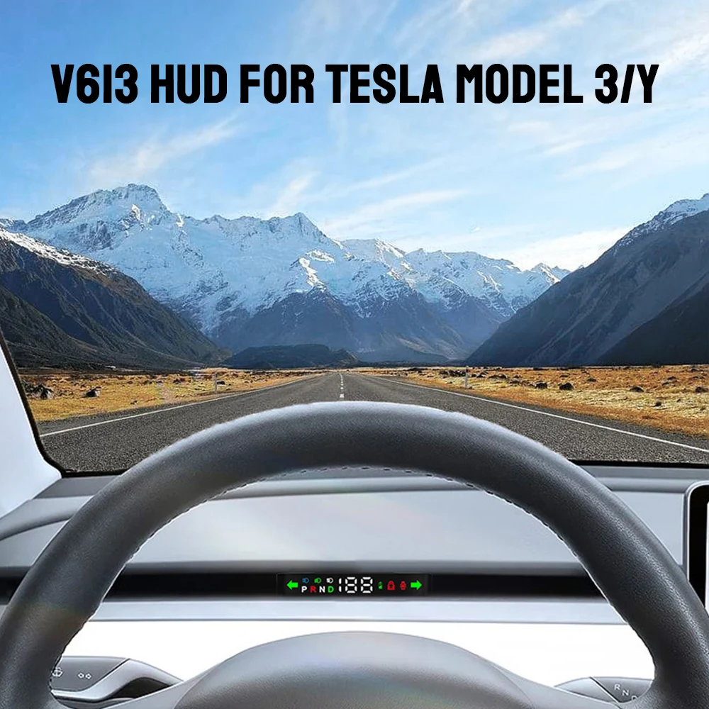 Tesla Model 3Y 2016-2023 Цифровой Спидометр HUD Индикатор Проекционного Дисплея