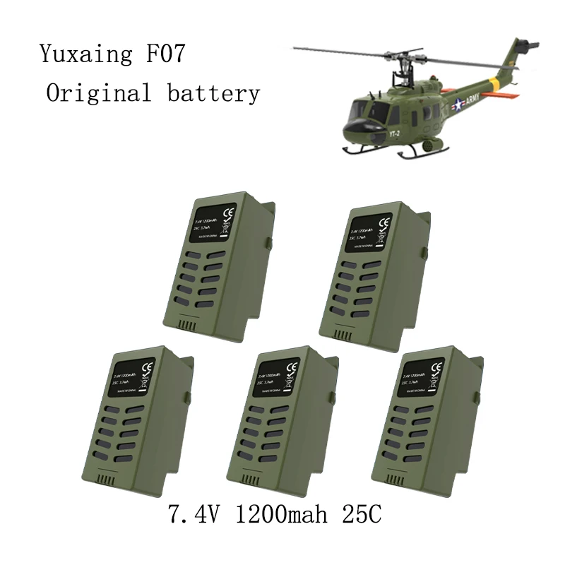 Yuxiang F07 Uh1d оригинальный аккумулятор 7 4 В 1200 мАч 25c аксессуары для аккумуляторов с