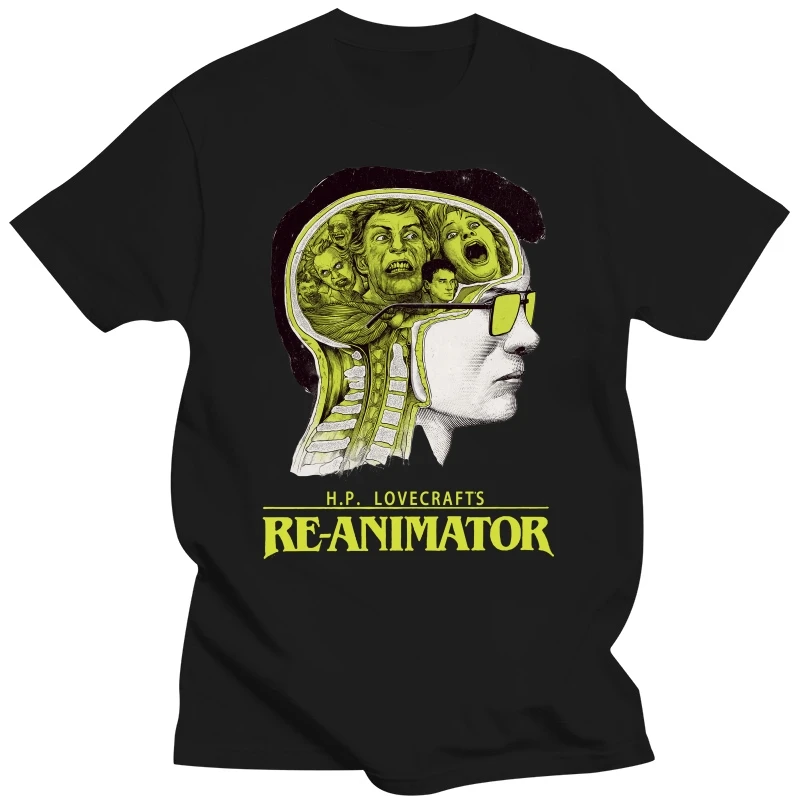 

Re animator V6 (Lovecraft) Horror Poster T SHIRT All sizes S 5XL Cotton