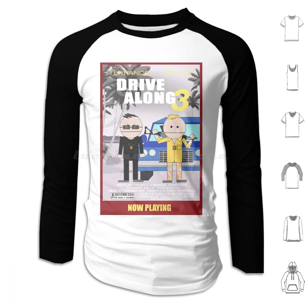 Drive Along 3 (фильм Terrance And Philip) Толстовки с длинным рукавом Assesoffire Blamecanada Canada Phillip