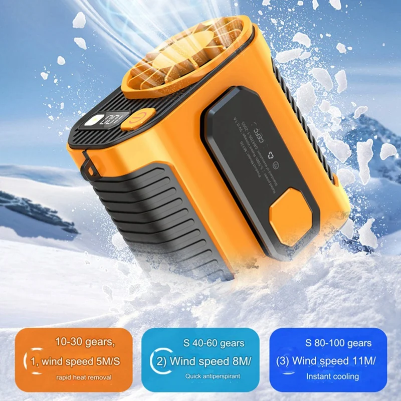 Вентилятор охлаждения с креплением на поясе высокотемпературный портативный