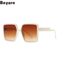 boyarn 2022 new large frame sunglasses luxury brand design fashion candy color glasses luxury brand design ins street ink
