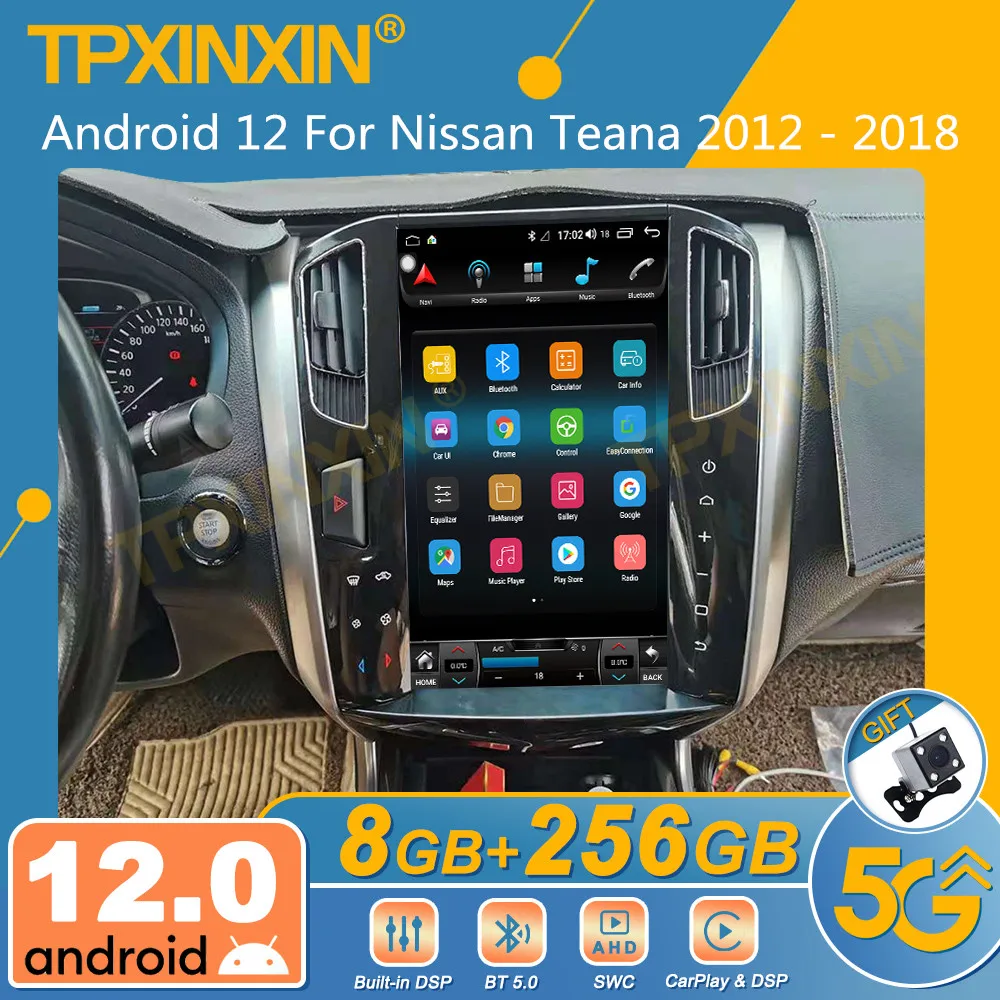 

Автомагнитола на Android 12 для Nissan Teana 2012-2018, автомобильный радиоприемник на Android с экраном Tesla, стереоприемник, Авторадио, мультимедийный плеер, ...