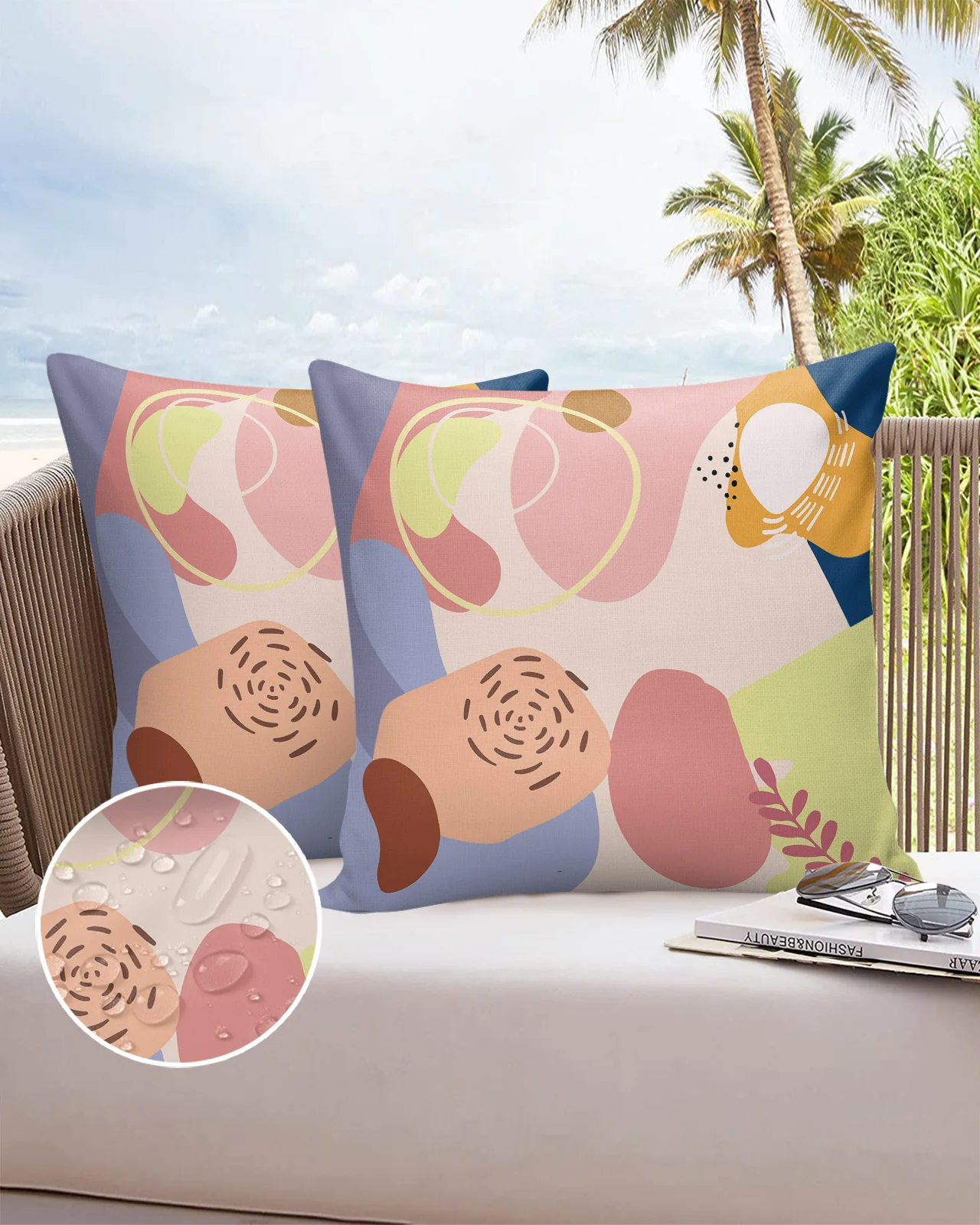 

Наволочка в стиле бохо Morandi с геометрическим рисунком, квадратная подушка, 30 × 50 см, наволочки для домашнего декора, двухсторонняя наволочка ...