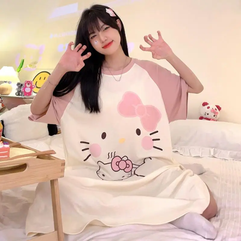 

Sanrio пижамы Kawaii аниме Hellokitty Kuromi Cinnamoroll Pachacco помпон пурин пижамы мультфильм домашняя одежда