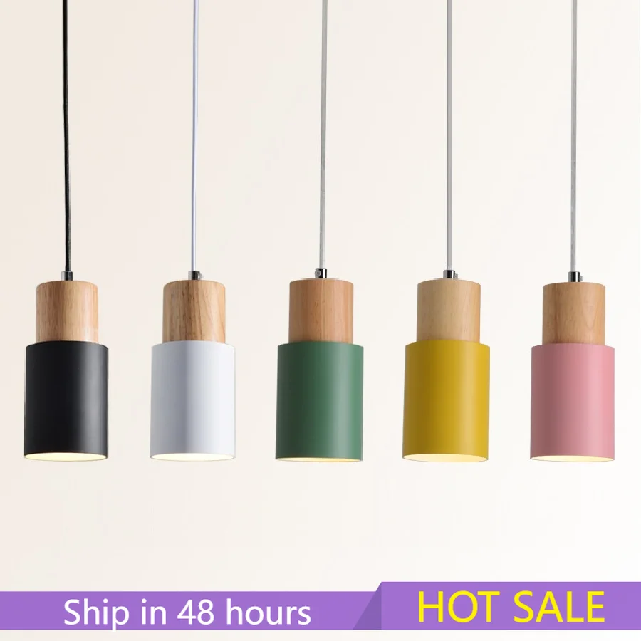 

Светодиодный деревянный подвесной светильник LukLoy в скандинавском стиле, алюминиевая Подвесная лампа, деревянный прикроватный светильник, ...