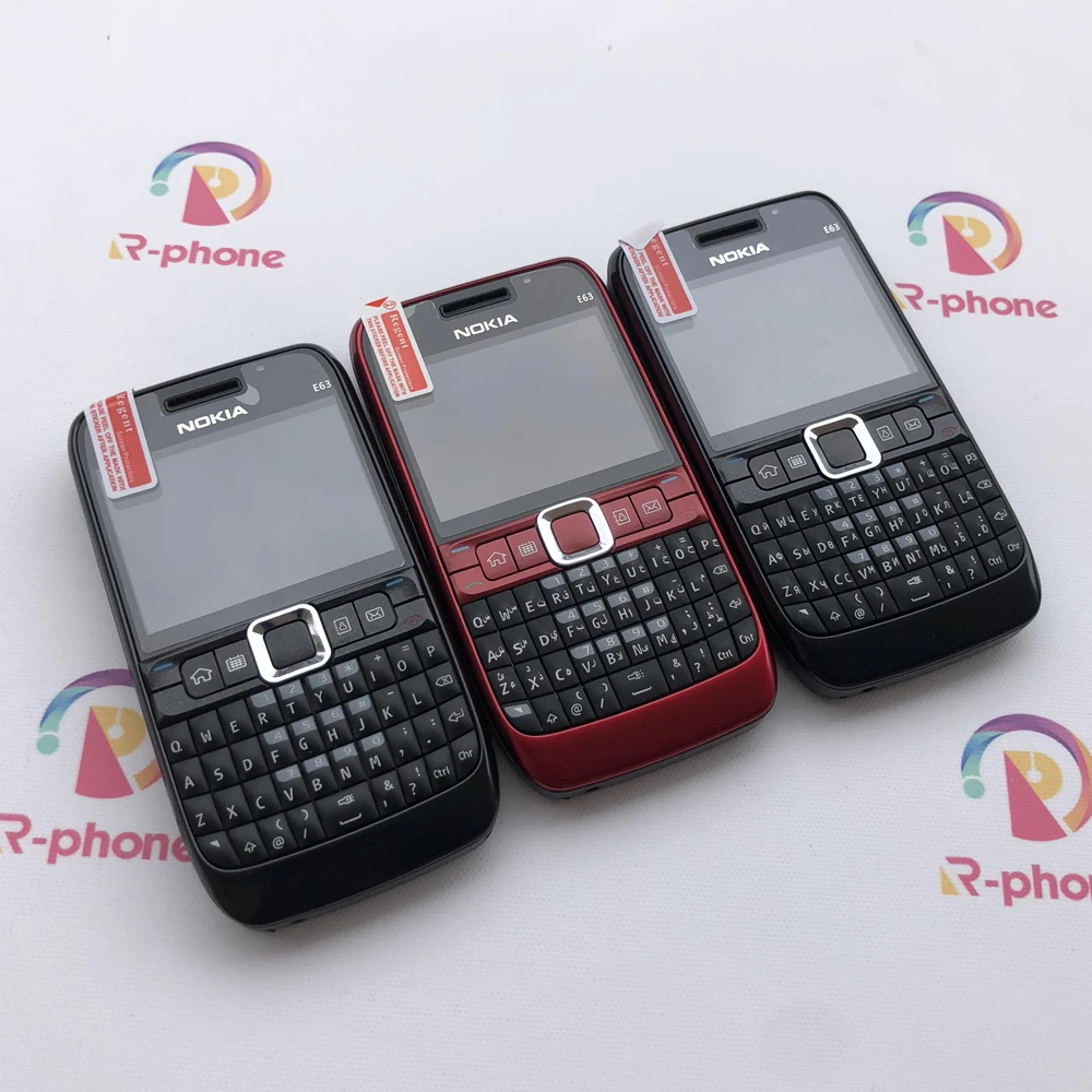Nokia E63 3G мобильный телефон Wifi Bluetooth 2MP QWERTY клавиатура и Арабский Русский Клавиатура