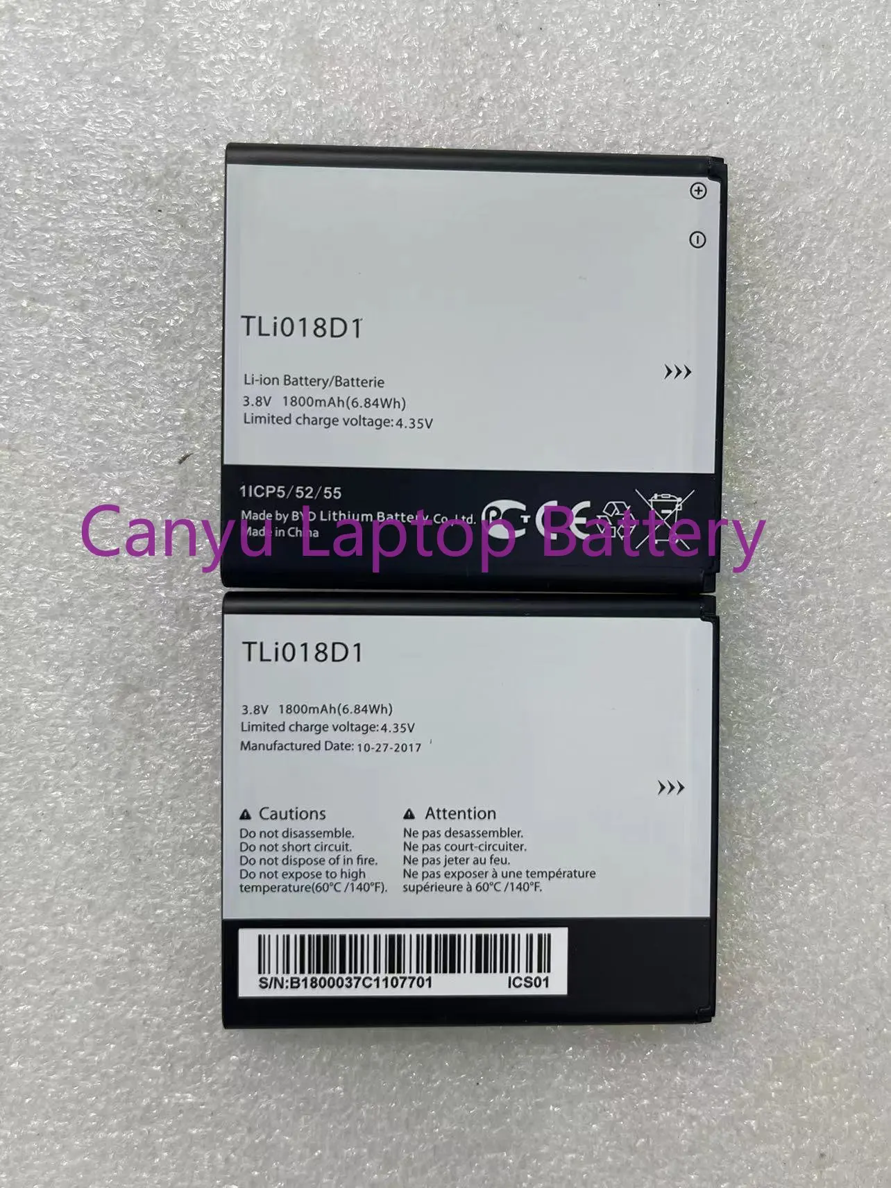 100% Новый 1800mAh TLi018D1 аккумулятор для Alcatel One Touch Pop D5 Dual 5038x OT5038X Pop 3 5015D OT 5016 Аккумулятор AKKU