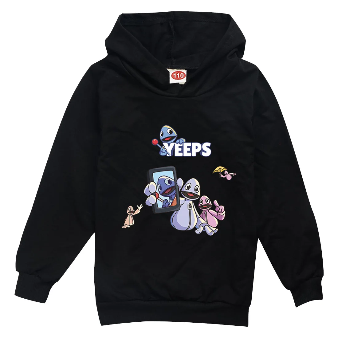 Фото Горячая игра Kawaii Yeeps Hide and Seek Толстовка Детская весенне-осенняя одежда Толстовки с капюшоном для мальчиков-подростков Пальто с героями мультфильмов для маленьких девочек №5