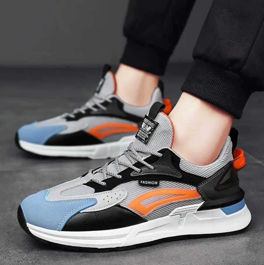 

New Classics Style Men Running Shoes Lace Up Men Breathable Sport Shoes Top Quality Comfortable Male Sneakers Tenis Masculino