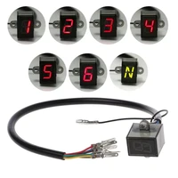 6 speed display motor gear indicator digital waterproof indication universal off road motocross light neutral spare parts for