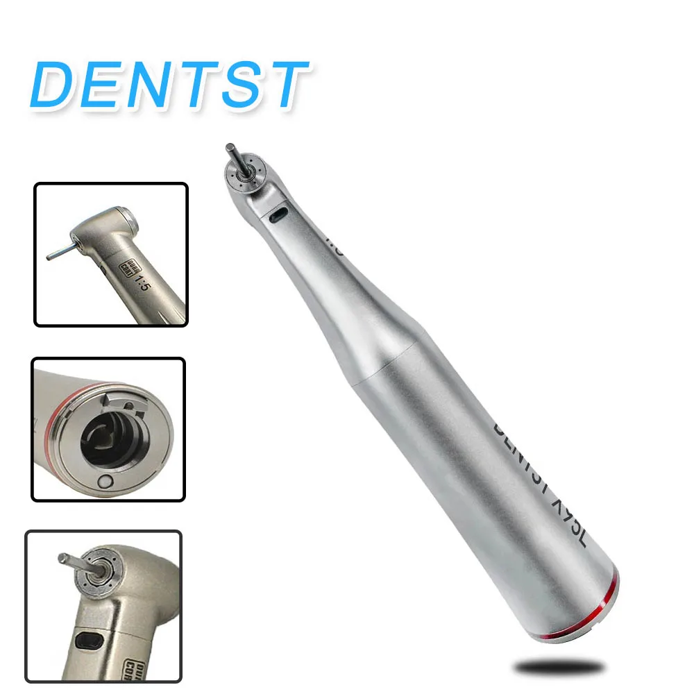 

DENTST X95L 1:5 фотоволоконный электрический наконечник, увеличивающий контр угла, стандартная низкая скорость с оптическим волокном для фотодвигателя
