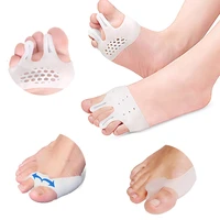 12pair silicone forefoot pads toe separator cushion pad pain relief shoes insoles finger toe hallux valgus corrector gel pads