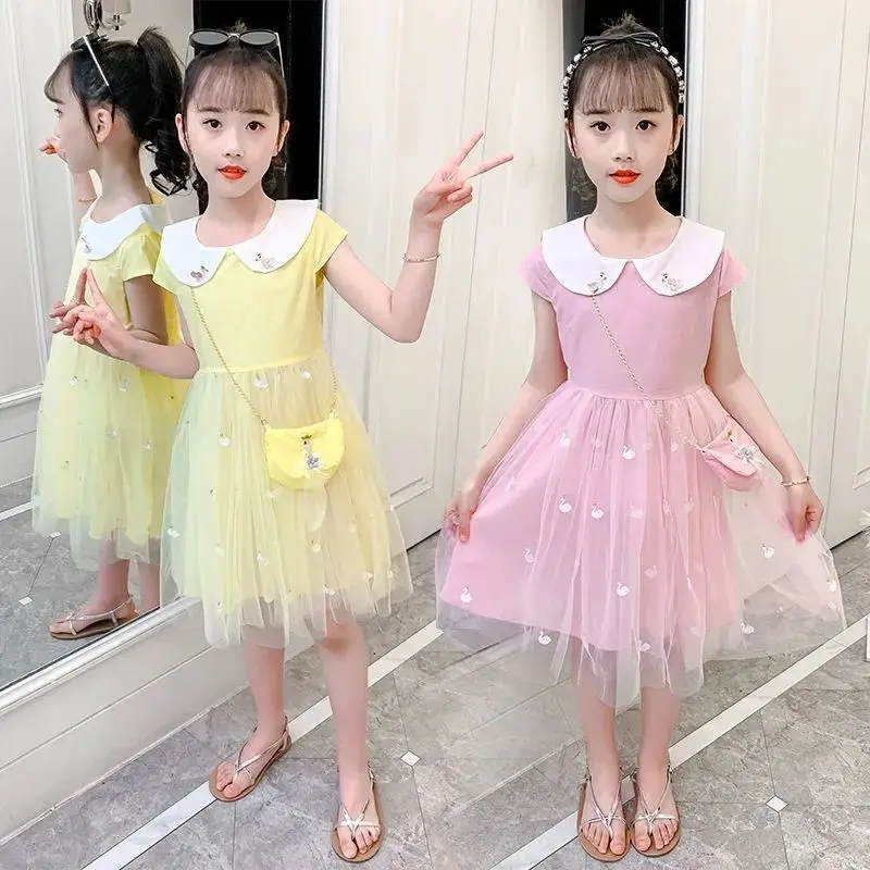 

Girls Dresses for Kids 2022 Summer Princess Foreign Style Children's Dress Gauze Avant-garde Design Cool Breathable Girls Dress