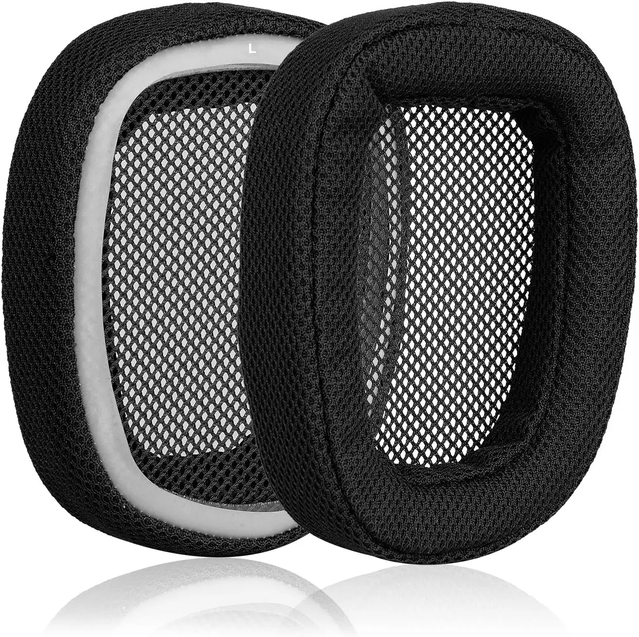 Запасные амбушюры из пены с эффектом памяти и сетчатой ткани Logitech G433 чехол для