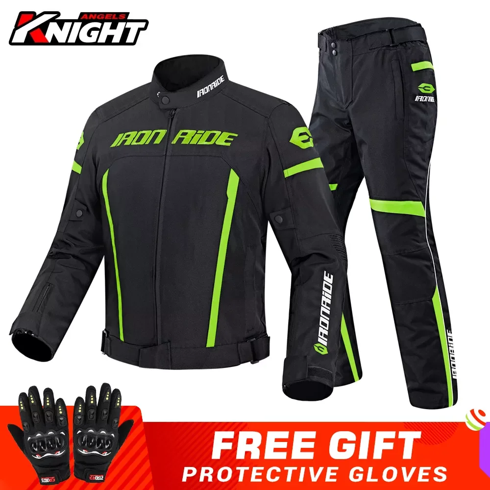 

Motocross Motorcycle Jacket Waterproof Gear Reflective Chaqueta Moto Racing Jacket Protective Men's Jacket Motorcycle Pants