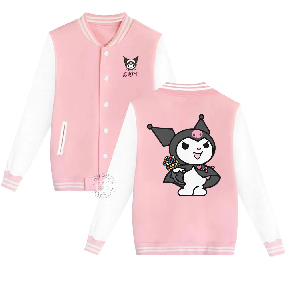 Толстая теплая осенне-зимняя куртка Sanrio с мультяшным принтом для детей от 3 до 14