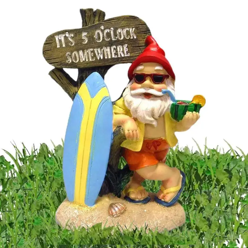 

Perfect Garden Gnome Dwarf Couple Resin Garden Statue Craft Christmas Party Decoration For Home Office Fairytale Gardens