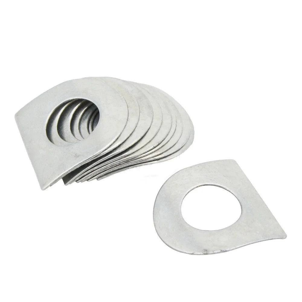 

10 universal Spring washer Spring leaf Stainless Steel Silver Durable Hot