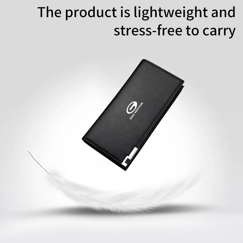 Мужской длинный большой бумажник для водительского удостоверения держатель