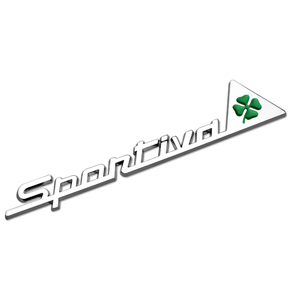 

3D металлический значок Sportiva, наклейка для украшения кузова, наклейка для Alfa Romeo Giulietta Giulia GT Mito Brera F1 Stelvio Tonale Giulia F1