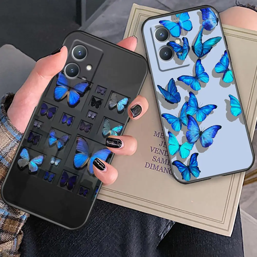 

Case For VIVO Y77 Y76 Y76S Y75 Y72 Y71 Y67 Y66 Y55 Y53 Y52 Y52S Y51 Y51S Pro 5G Y50 Y35 Y21 Case Beautiful Blue Morpho Butterfly