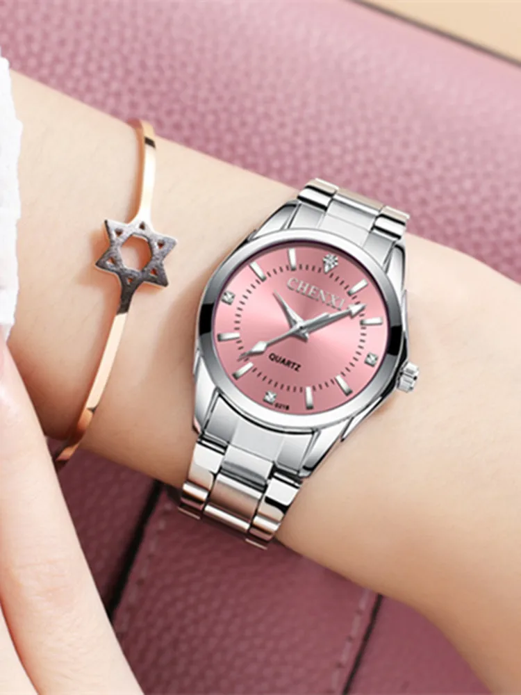 

Women Quartz Pink Blue Green White Dial Luxury Fashion Watch