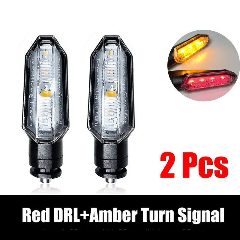 

Мотоциклетный указатель поворота, проточной воды, 12 В, двухцветный для Honda CB150R CRF250L ADV150 CBR650F NC750X CRF250L XADV 750, сигнальная лампа