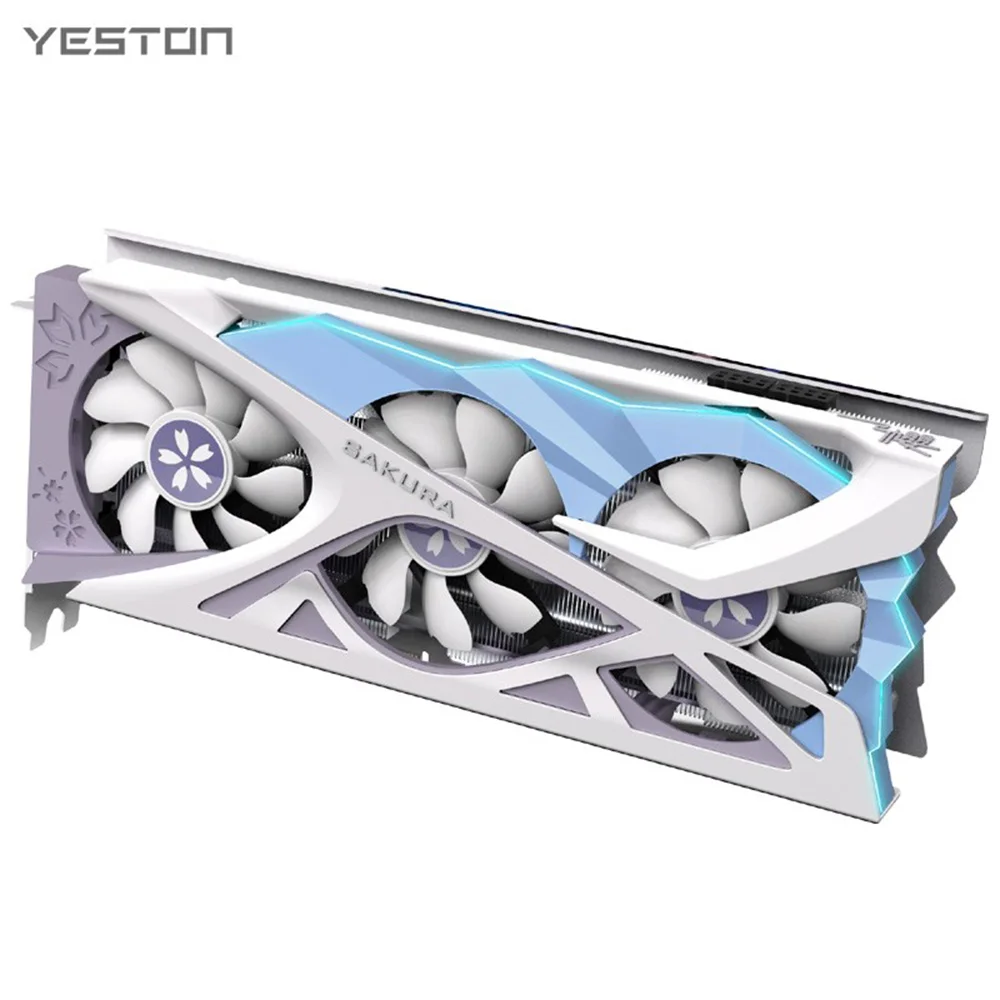 

Yeston RTX3070-8G D6 YA Gaming Graphics Card 8G/256bit/GDDR6 Memory Dual Light Effect Mode 3*DP+HD Output Ports Video Card