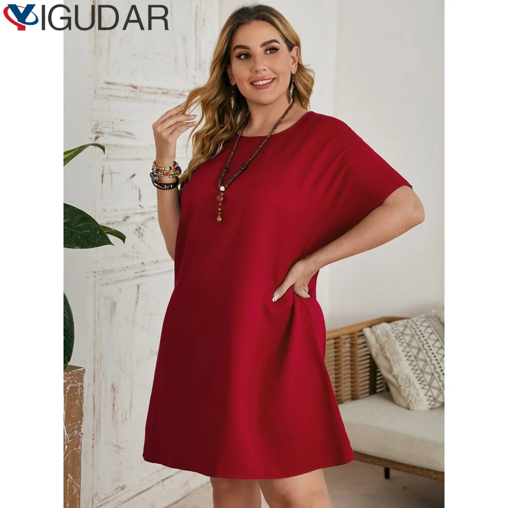 

Casual Cotton Summer Women's Dresses Solid Short Sleeve Spilt Long Midi Dress Fashion Sundress Female Clothing dresses for prom