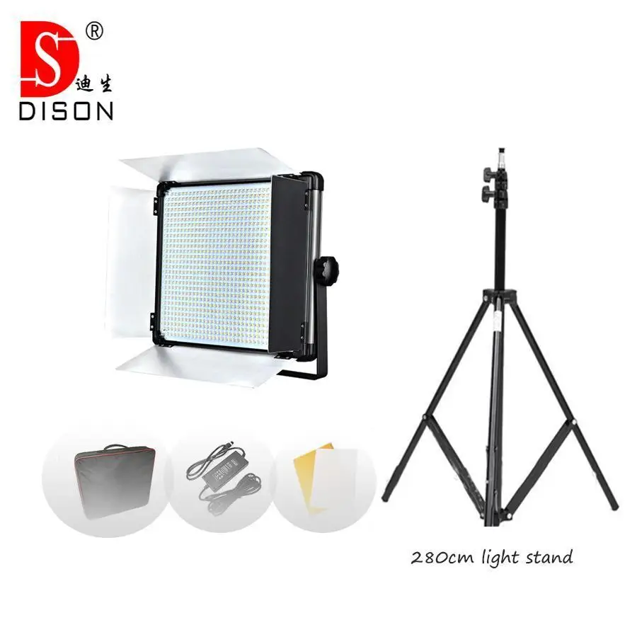 

Yidoblo LED Lamp Kit D-1080 80W 7000 люмен свет для студийной видеосъемки дневное освещение для фотосъемки + сумочка + набор штативов