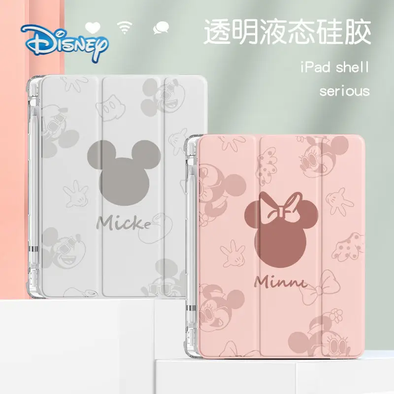 

Disney Mickey Cartoon Tablet Flip Case For iPad 2018/2019/2020/2021 Air 2 3 4 Pro Mini 4 5 6 Kawaii Protective Cover Shell Cases
