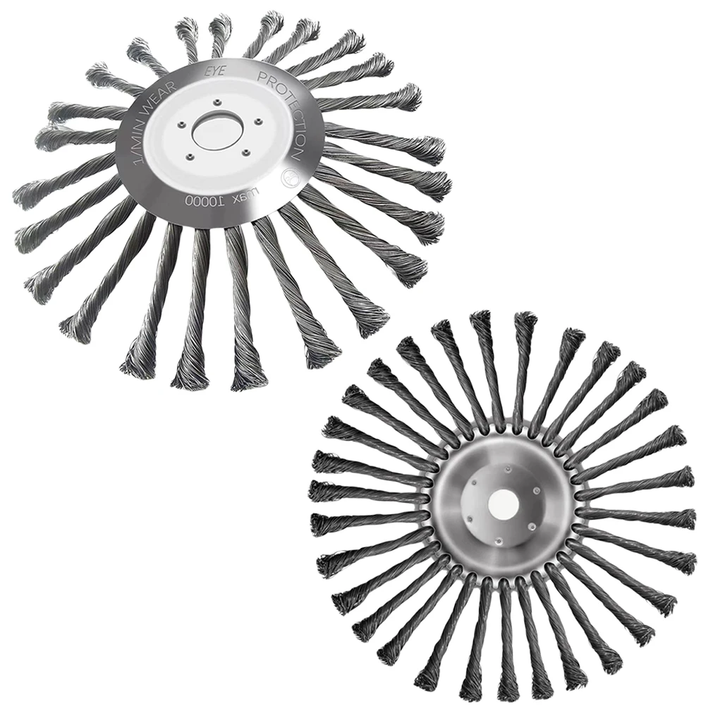 10-дюймовое колесо для удаления ржавчины универсальная садовая щетка прополки