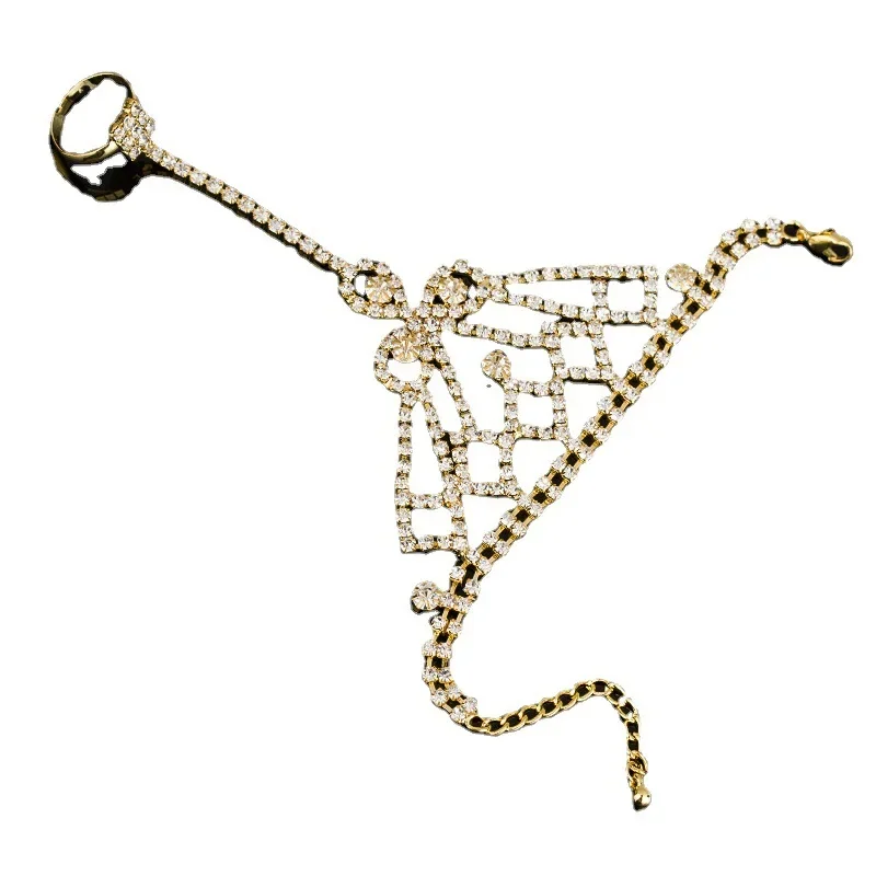 Корейский стиль теннисный браслет невесты кольцо цельная цепочка на руку