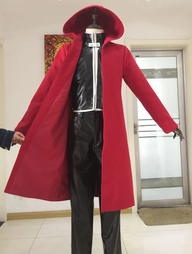 Anime Full Metal Alchemist Cosplay Costume Edward Elric Costume FullMetal Alchemist hooded coat Custom Made Halloween Cosplay images - 6