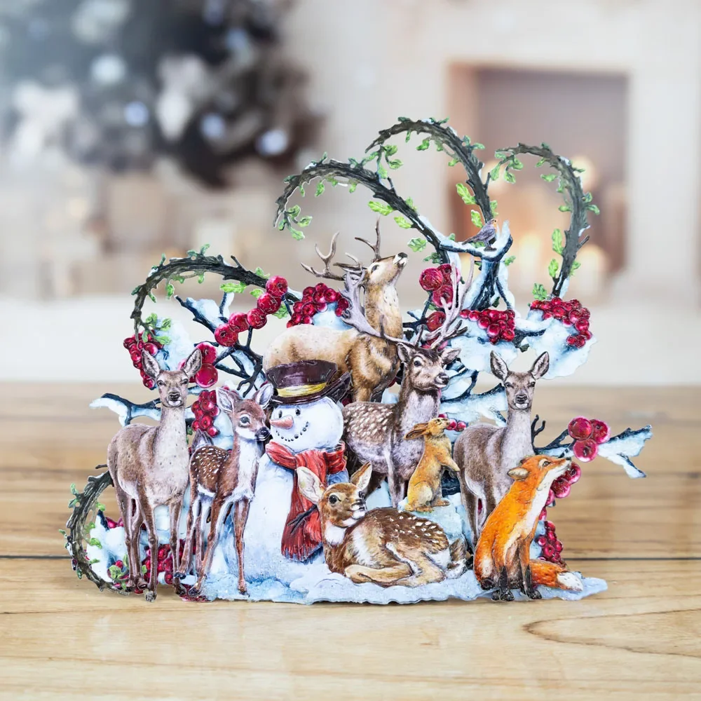 Woodland Winterberries Frostbite Sparkleberry трафареты для скрапбукинга