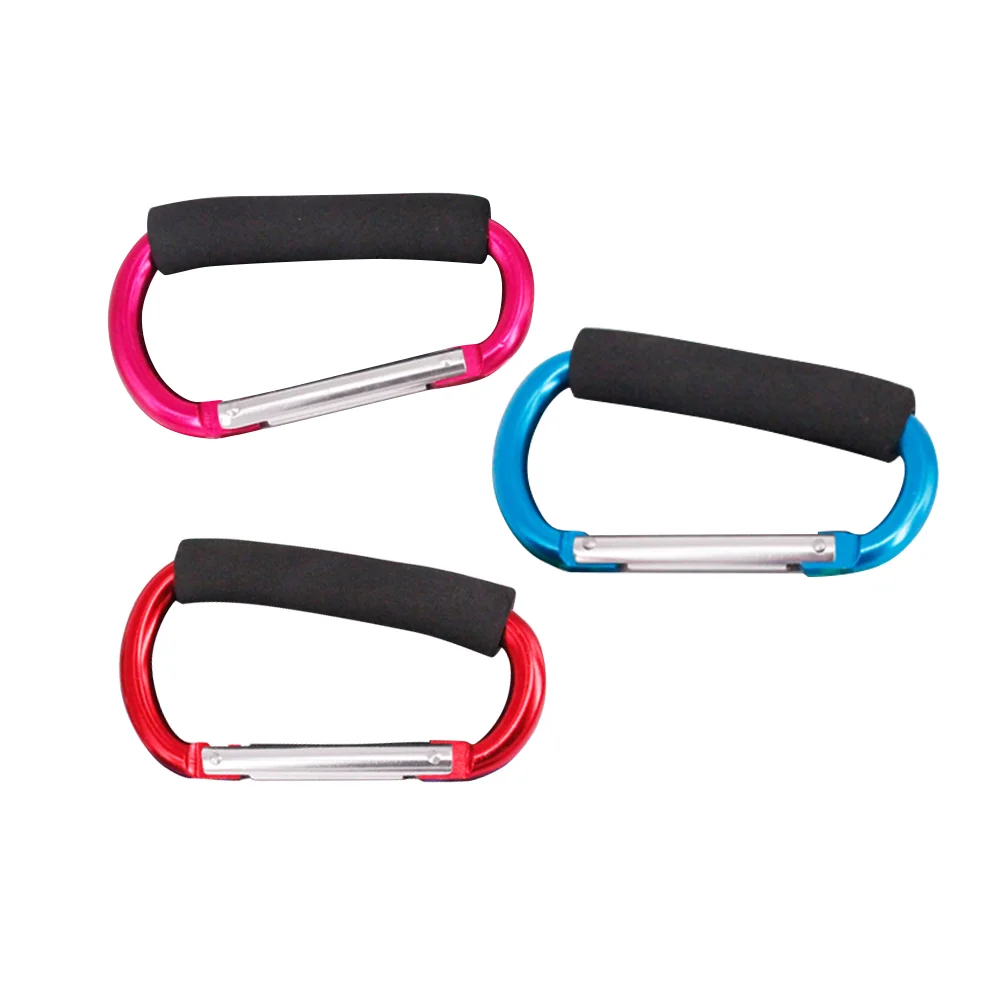 

3pcs D Shaped Sponge Buckle Heavy Duty Creative Vegetable Picker Fast Hanging Buckle for Home