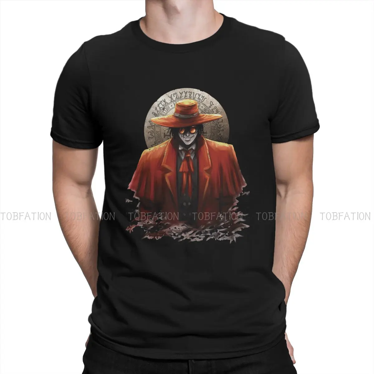 

Alucard Evil TShirt For Male Hellsing Seras Victoria Anime Camisetas Novelty T Shirt Soft Printed Loose