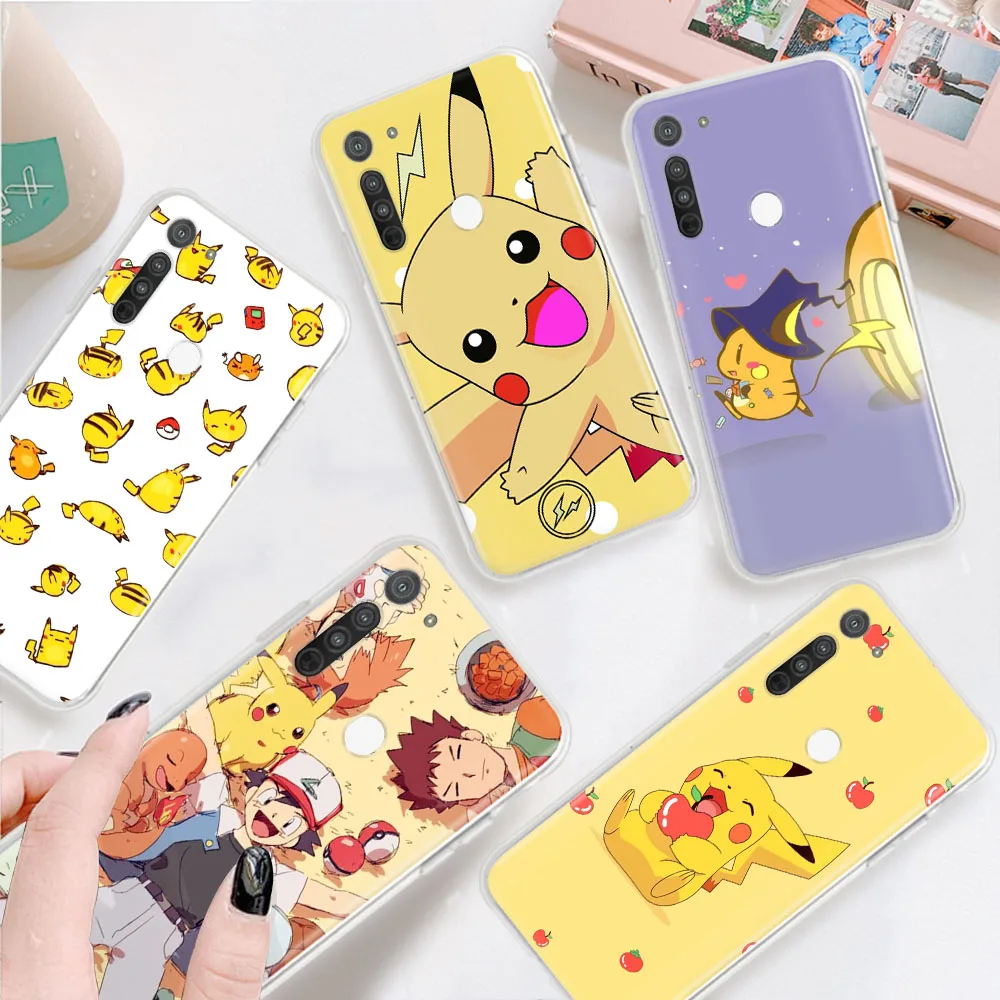 

Pikachu Pokémon Transparent Case for LG K11 Plus K12 Prime K22 K40S K41S K51S K50S K61 K71 K52 K42 K92 K62 K50 Q61 Q52 Q60 Max