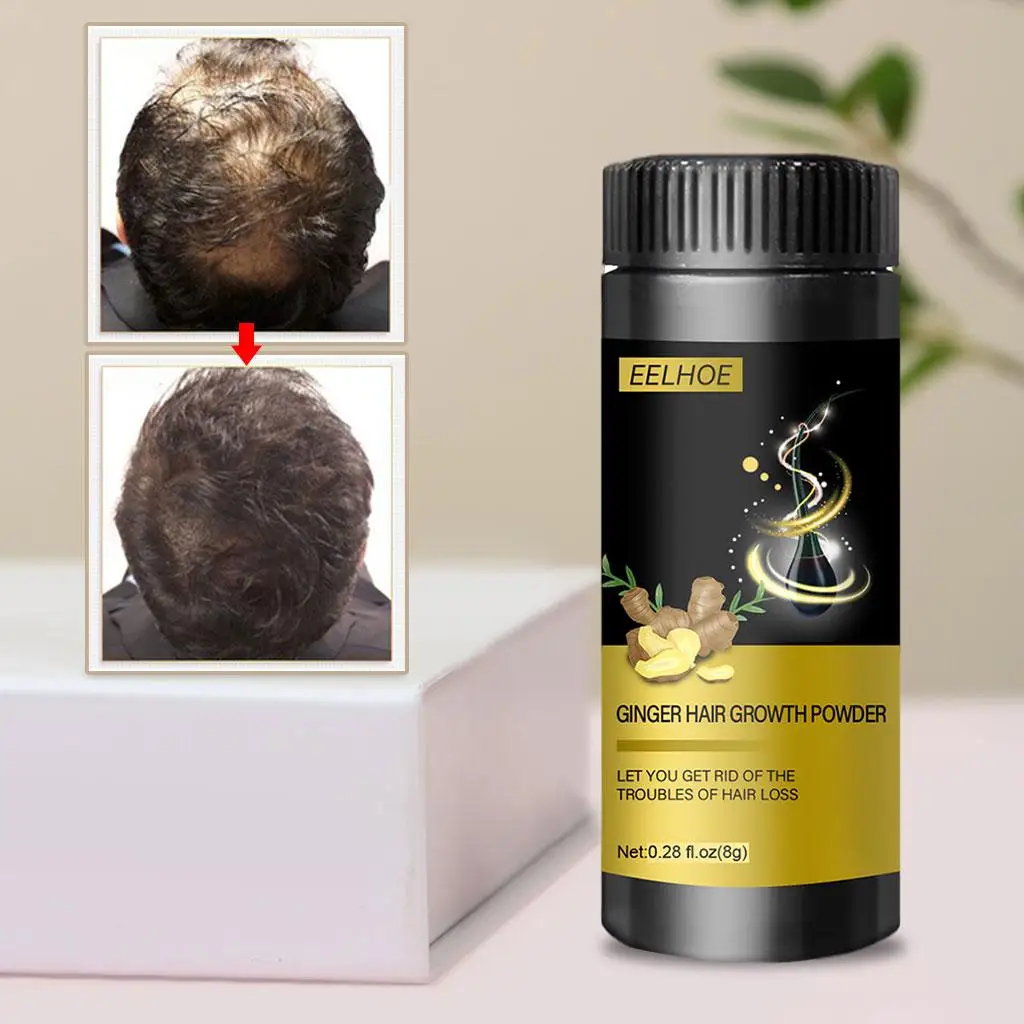 Ginger Hair Growth Powder Scalp Oil Control Promotes Thicker Care Essence for Prevent Thinning Dry Adults | Красота и здоровье