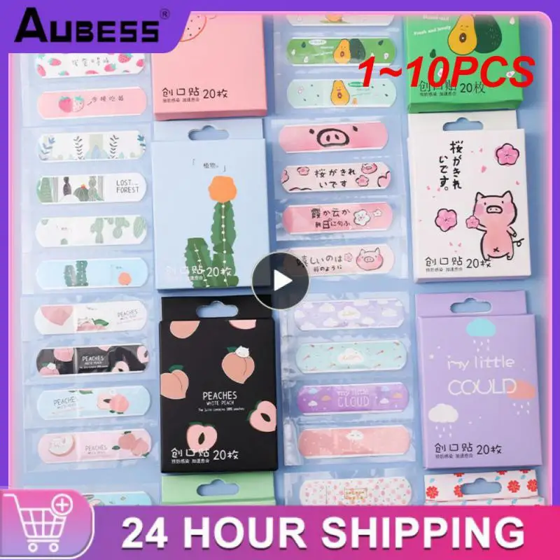 

1~10PCS /bag Cartoon Kids Bandages Adhesive Bandages Wound Plaster First Aid Hemostasis Band Aid Sterile Stickers Without Box